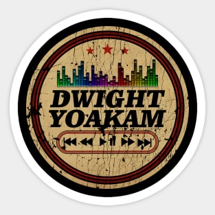 Graphic Dwight Name Retro Distressed Cassette Tape Vintage Sticker